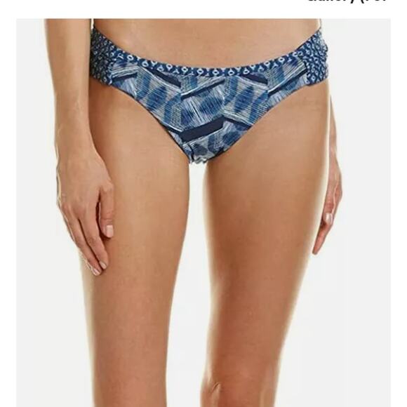 Lucky Brand Nomad Ikat Reversible Side Sash Hipster Bikini Bottom NWT Size Small - Picture 3 of 9